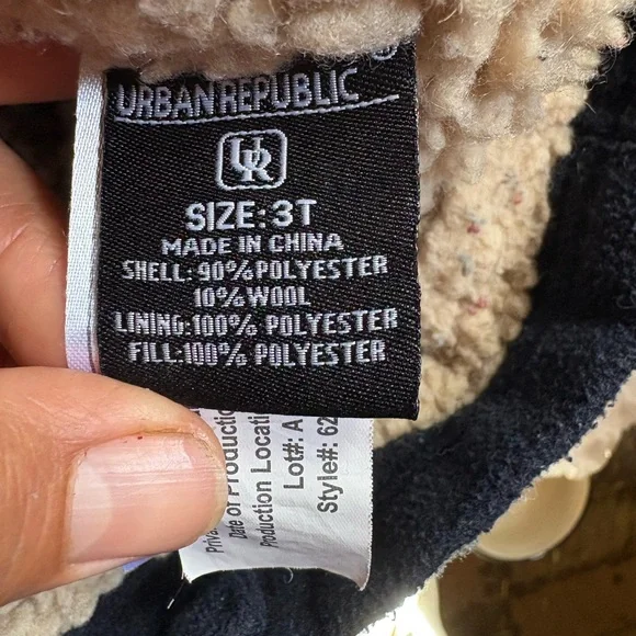 Kids Navy Peacoat size 3T - Picture 7 of 7